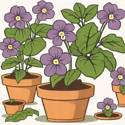Repotting Leggy African Violets