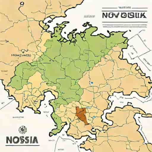 Russia Map Novosibirsk