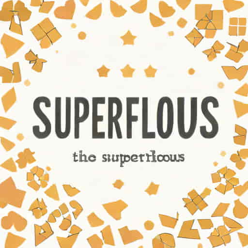 Sentence With The Word Superfluous
