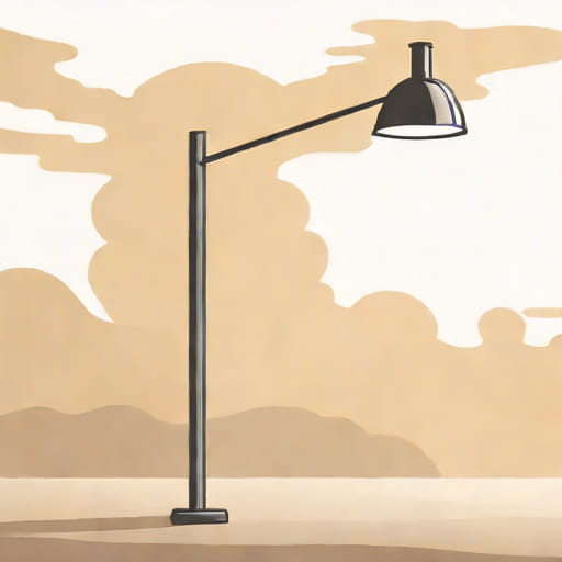 Single Arm Street Lamp Sandrock