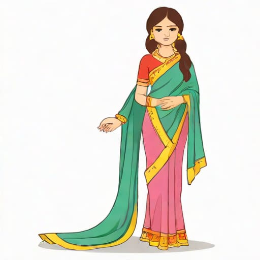 Trending Girlish Saree