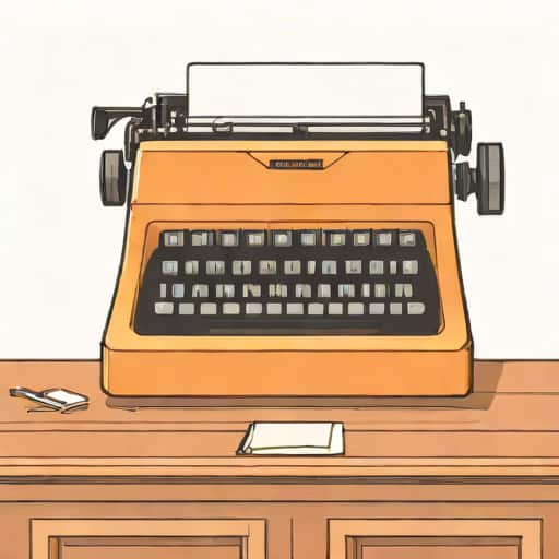 Typewriter In Courtroom