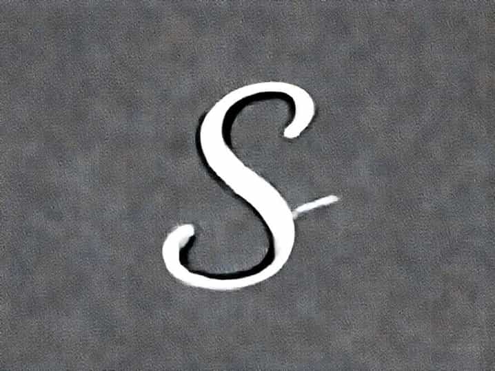 Uppercase S In Cursive