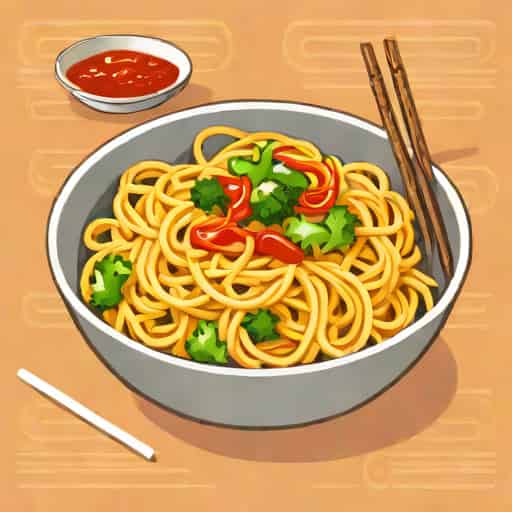 Veg Mongolian Noodles