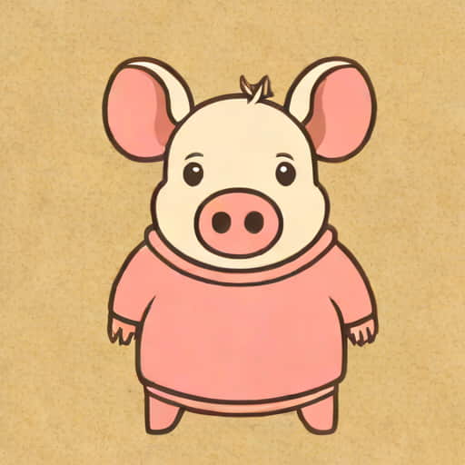 Vintage Piglet Sweatshirt