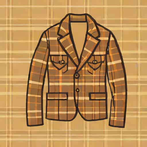 Vintage Plaid Jacket Mens