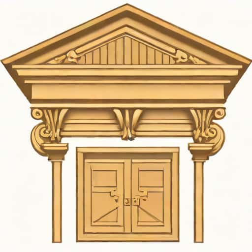 Vintage Wood Pediment