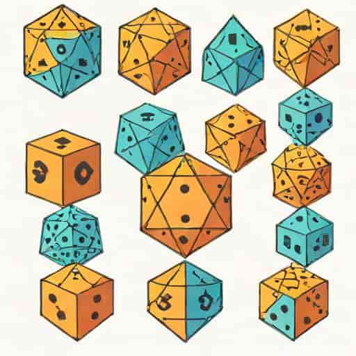 Virtual Polyhedral Dice