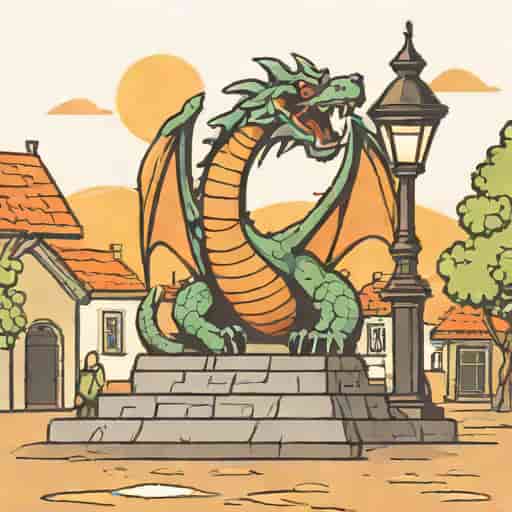 What Is The Dragon Statue In Lamplight Town In Prodigy