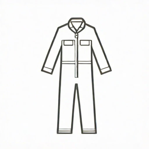 White Disposable Coverall