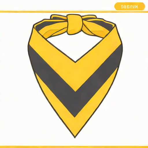 Yellow And Black Neckerchief