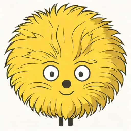 Yellow Fluff Ball From Horton Hears A Who