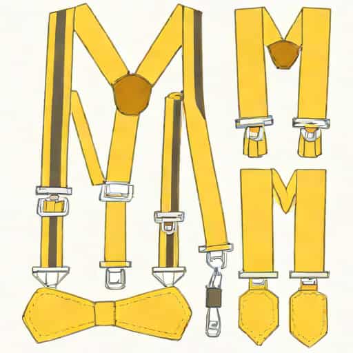 Yellow Suspenders Set