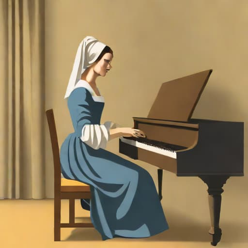 Young Woman Seated At A Virginal Johannes Vermeer
