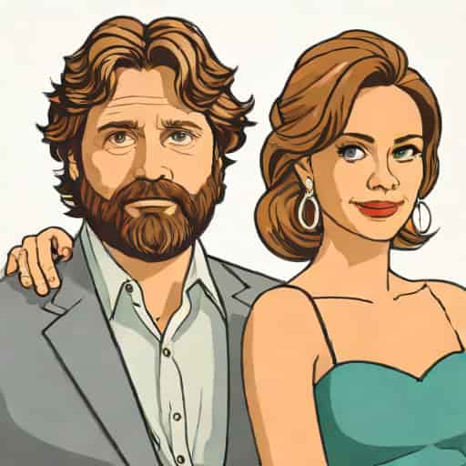 Zach Galifianakis Awkward Couple Photos