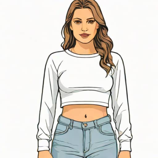 Zara Crop Top Long Sleeve