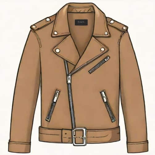 Zara Worn Effect Leather Jacket
