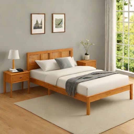 Zinus Aimee Wood Platform Bed