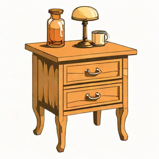 Antique Bedside Table