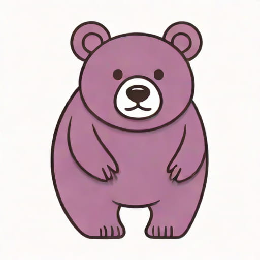 Aubergine Bartholomew Bear