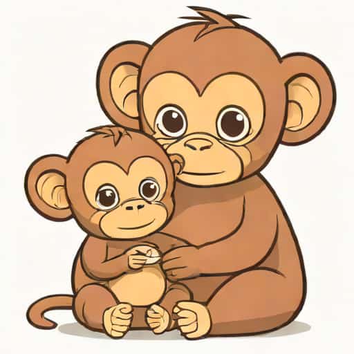 Baby Diem And Monkey Kaka
