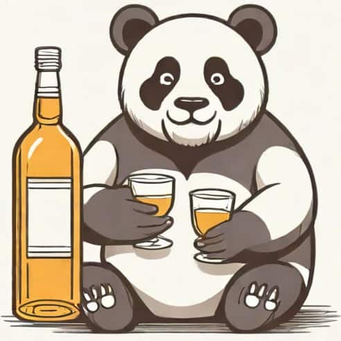 Backhanded Panda With Vodka