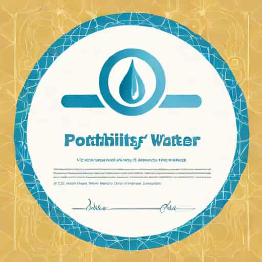 Certificate Of Potability Of Drinking Water