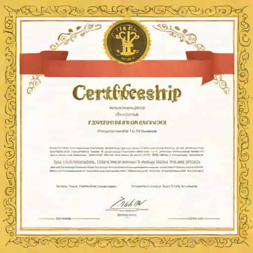 Certificate Of Studentship