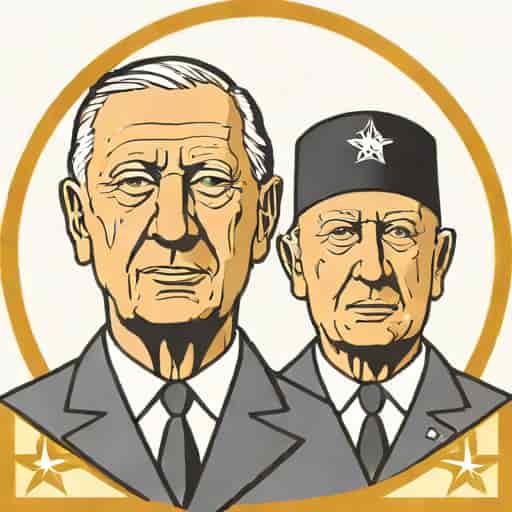 Charles De Gaulle Et Konrad Adenauer