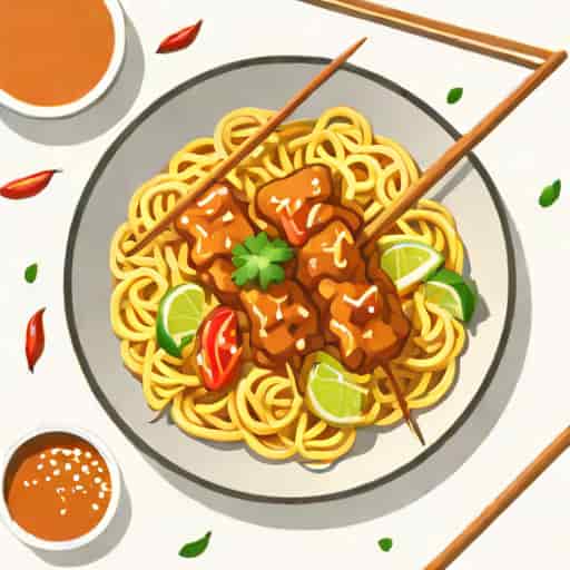 Chicken Satay Noodles