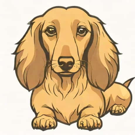 Cream Dapple Long Haired Dachshund