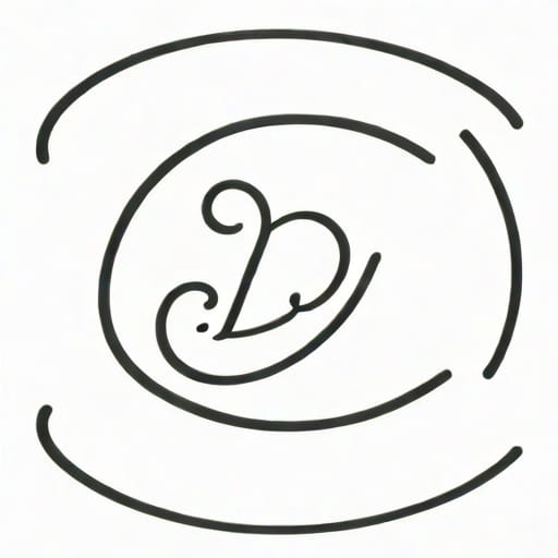D In Cursive Writing