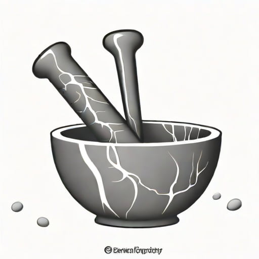 Ellementry Erebus Marble Mortar And Pestle