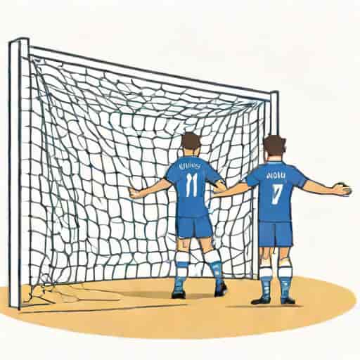 Everton Fan Tied To Goalpost