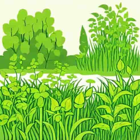 Garden Overgrown With Weeds