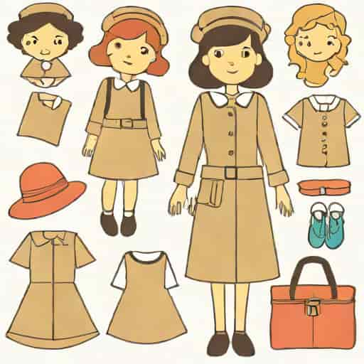 Girls Evacuee Costume