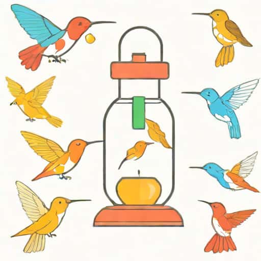 Glass Hummingbird Feeder