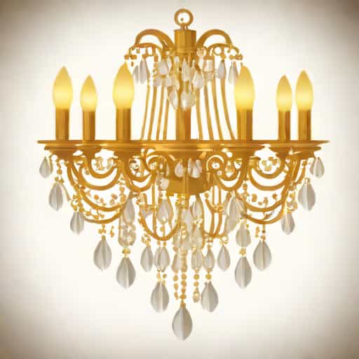 Gold Crystal Chandelier
