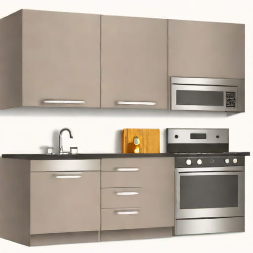 Grayish Brown Kitchen Cabinets