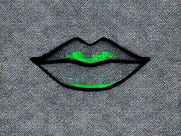 Greenness On Upper Lip