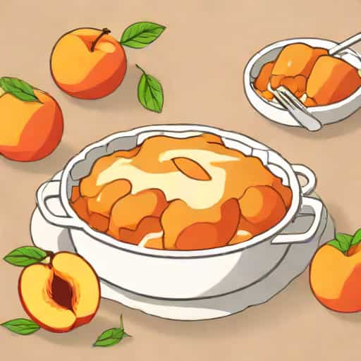 Healthy Peach Cobbler