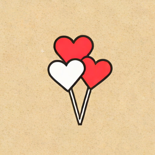 Heart Posy Pin Two'S Company