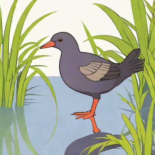 Juvenile Purple Moorhen