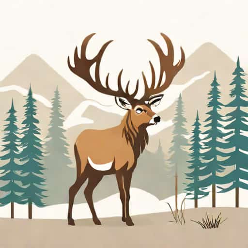 Kanadischer Wapiti Hirsch