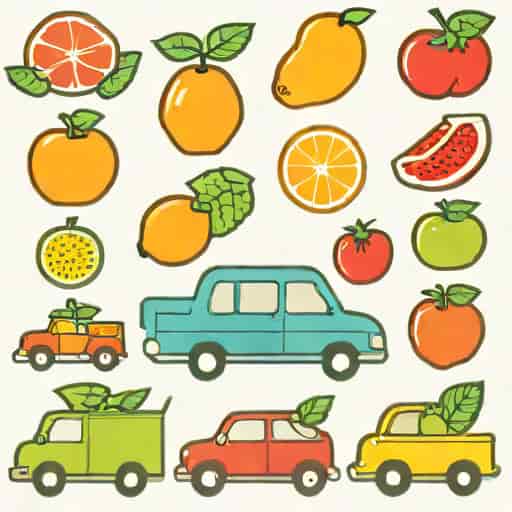 Kidoki Fruit Fun Pullback Cars