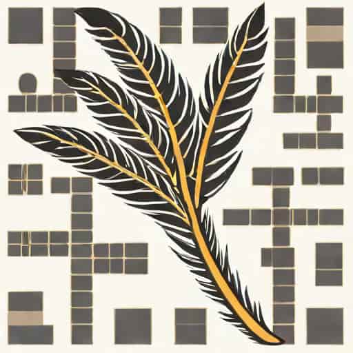 Large Showy Feather Crossword Clue
