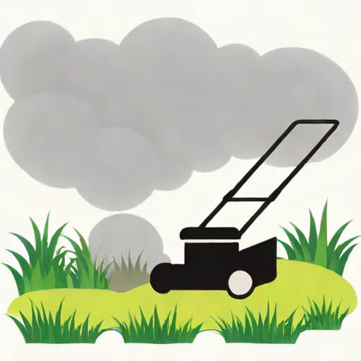 Lawn Mower Black Smoke Sputter