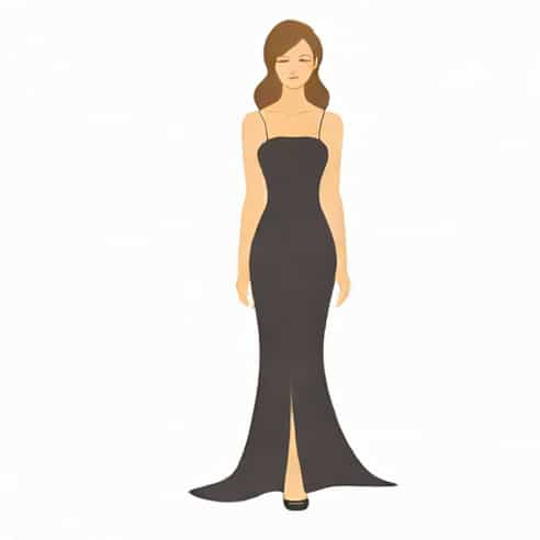 Long Black Backless Dress