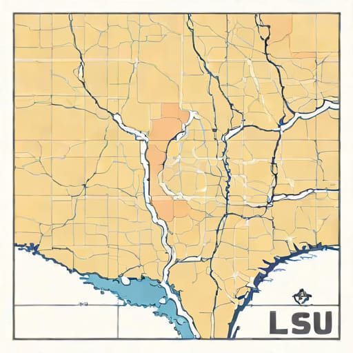 Lsu Contraflow Map 2024 Printable