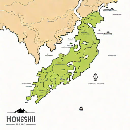Map Of Honshu Island Japan